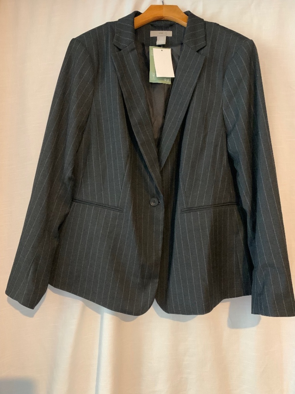 H&M Grey Pinstripe Blazer